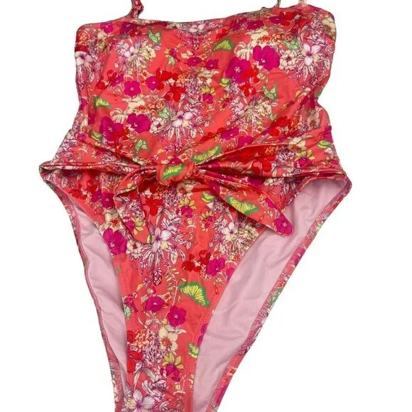 Victoria's Secret Pink Floral 1 Piece Swimsuit Large - Picture 12 of 12